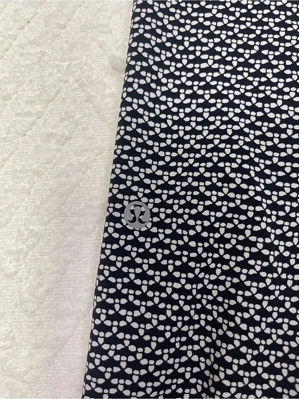 lululemon Fast & Free 7/8 Tight Black & White High-Rise Leggings Size 8